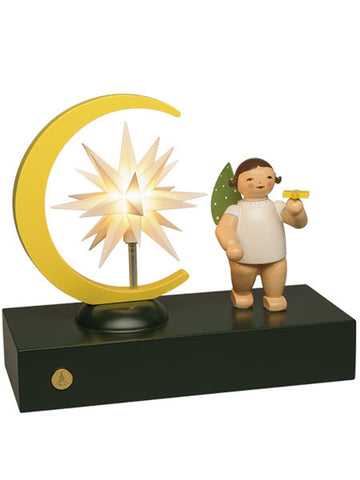 PRE-ORDER UNTIL WE RUN OUT- LIMITED EDITION - Angel with Moon and Star, Electric Lighting / COMING EARLY NOVEMBER  2025