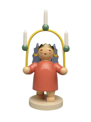 Angel Wearing Crown with Candle Arch and Candles / New 2025