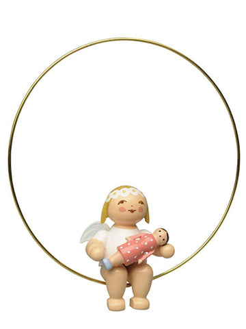 Small angel with Doll in a Ring / PRE-ORDER NOW for October delivery