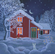 Scandinavian Christmas card by Eva Melhuish - Christmas  House