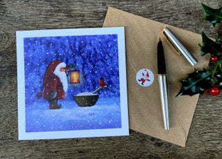 Scandinavian Christmas card by Eva Melhuish - Christmas Porridge