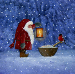 Scandinavian Christmas card by Eva Melhuish - Christmas Porridge