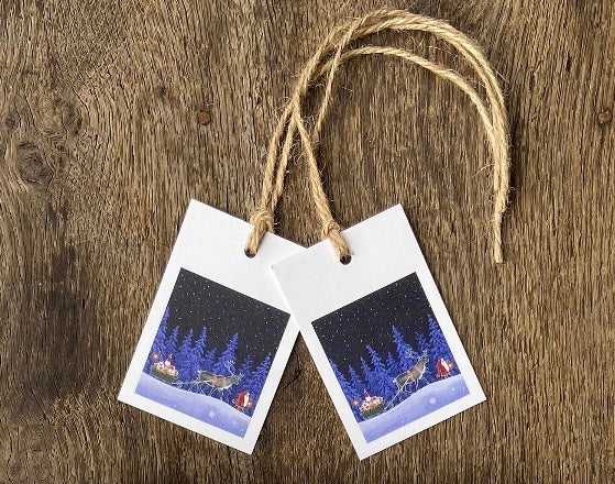 Eva Melhuish - One Sheet of Gift Wrap and Two Tags