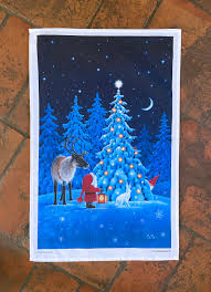Scandinavian Christmas cards by Eva Melhuish - One Design / Forest Lights