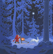 Scandinavian Christmas card by Eva Melhuish - Forest Star