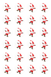 Tomte Stickers / Seals - each approx. 1" square