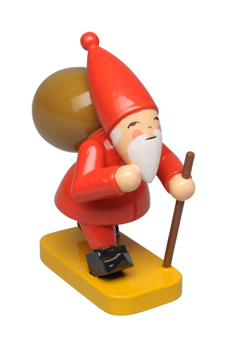 Gnome with Sack and Walking Stick