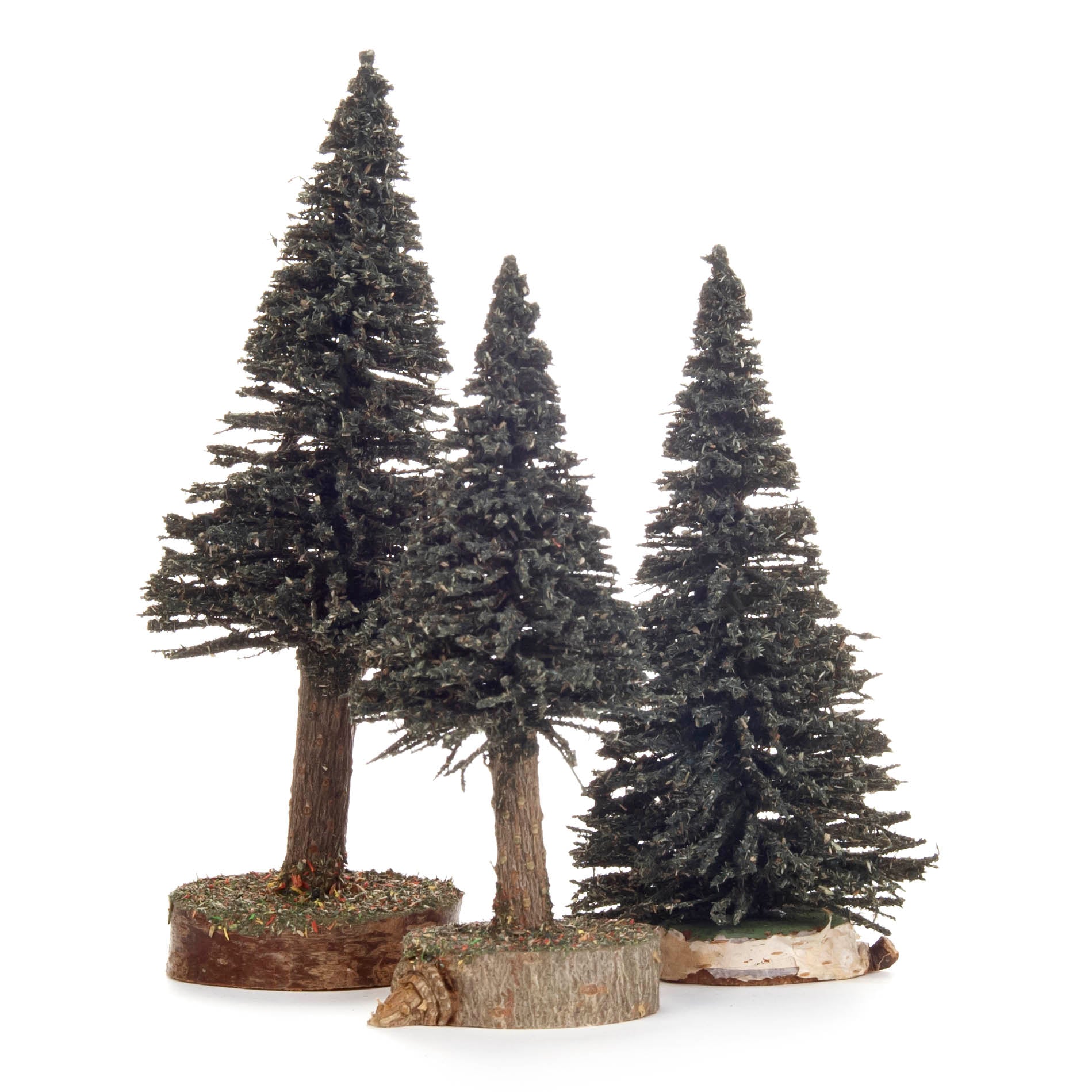 Set of 3 Evergreen Trees / 4 - 6"