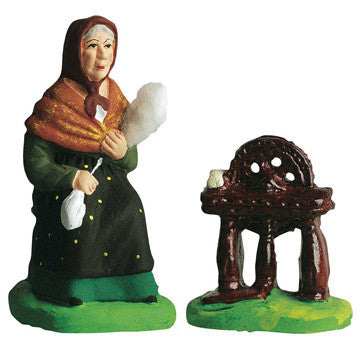 Woman at her Spinning Wheel - Fileuse au Rouet - Size #2 / Elite