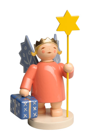 Angel Wearing Crown with Star and Gift