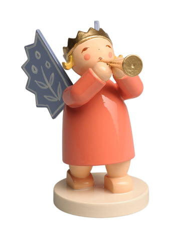 Angel Wearing Crown with Small Trumpet