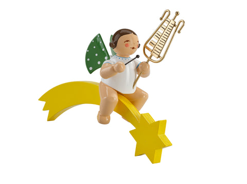 Angel with a Bell Lyre on a Comet