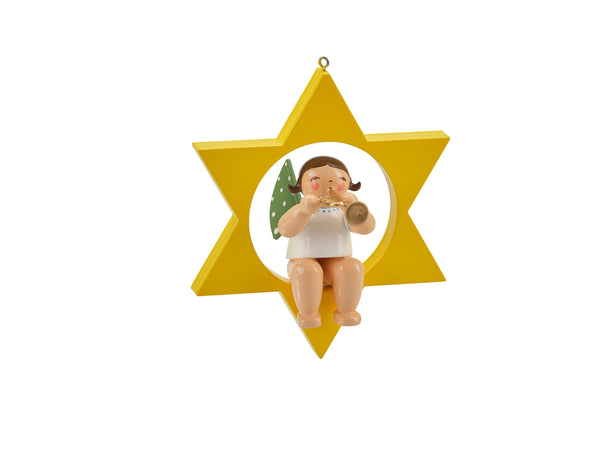 Angel on a Star with Trumpet