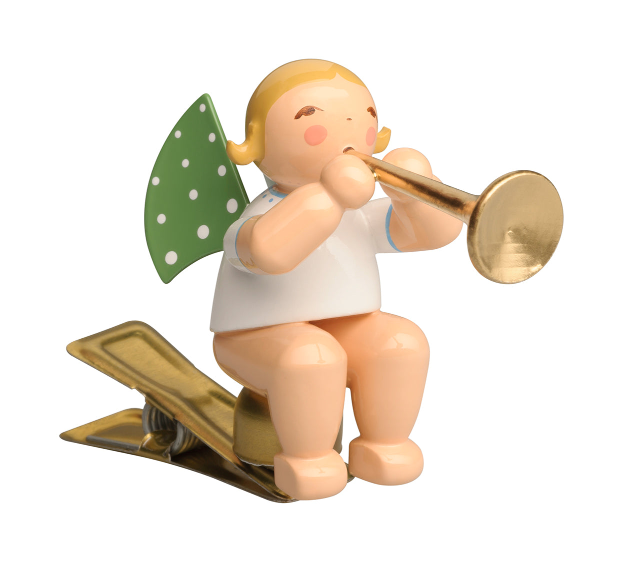 Clip-on Angel with Ceremonial Trumpet