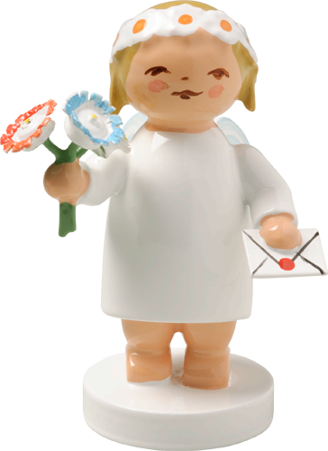 Marguerite  Angel with Bouquet and Letter