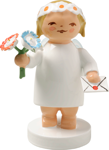Marguerite  Angel with Bouquet and Letter
