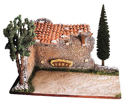 Stable ruins with trees - Étable en ruines No. 2 bis avec arbres - Size #2 / Elite / SALE - SAVE 3O%