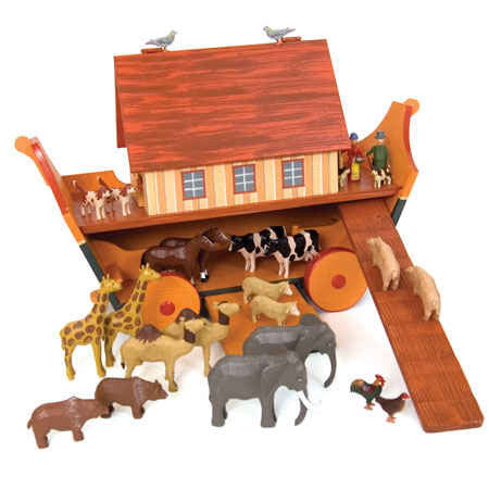 Noah's Ark with Animals / Size Large - SALE 25% OFF