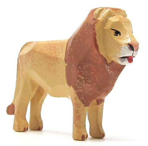 Lion, hand-carved - 2-1/8" / Size Large