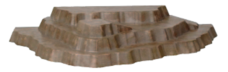Mountain Display Platform - 3 tier - for Christian Werner's Small Noah's Ark