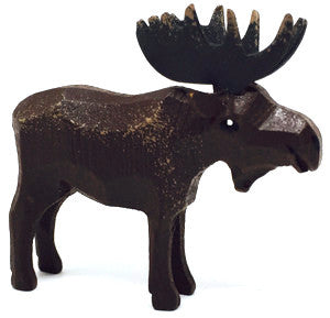 Moose (Male), hand-carved - 2" / Size Small