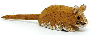 Wood Mouse, hand-carved - 3/8" / Size Small