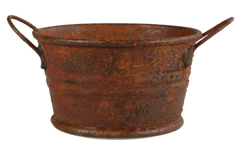 Rusty Metal Washpan - 3/4" tall