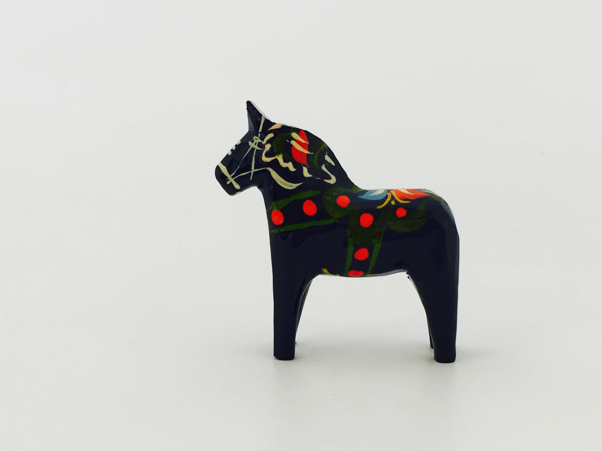 Blue Dala Horse - 2"