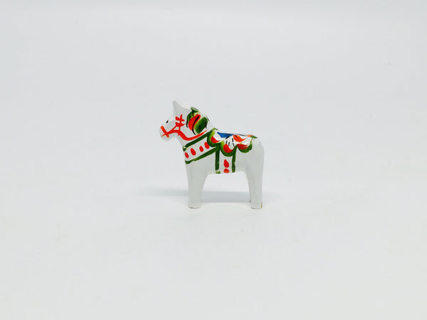 White Dala Horse - 1-1/4"