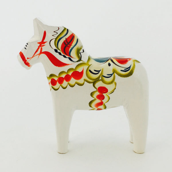 White Dala Horse - 4"