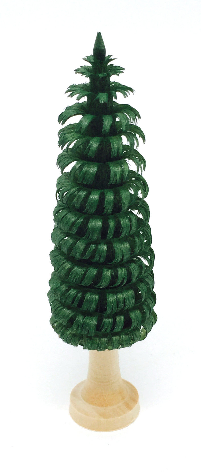 Dark Green Hand-Shaved Tree - 3-3/4"