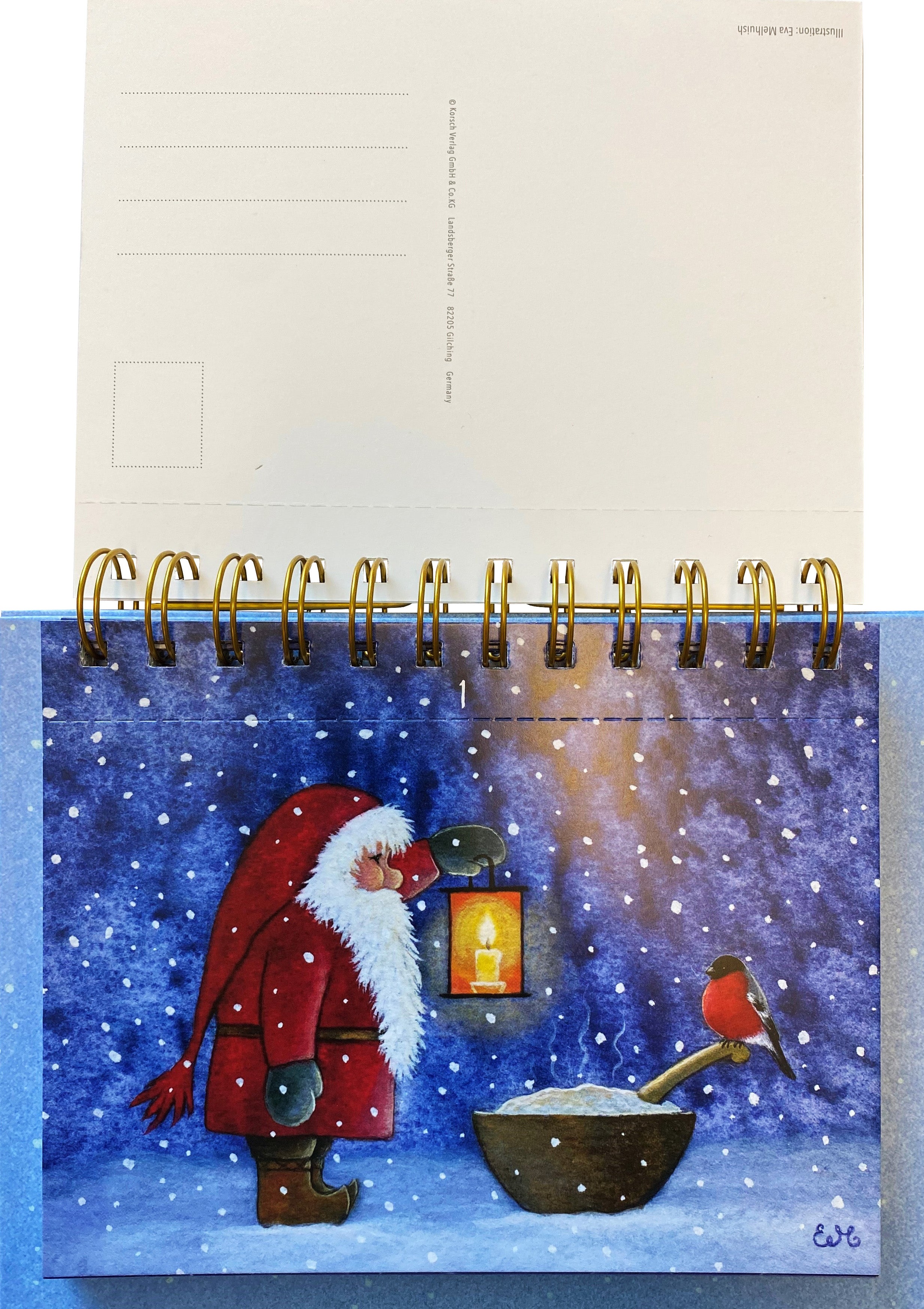 Postcard Tomte Advent Calendar / Eva Melhuish