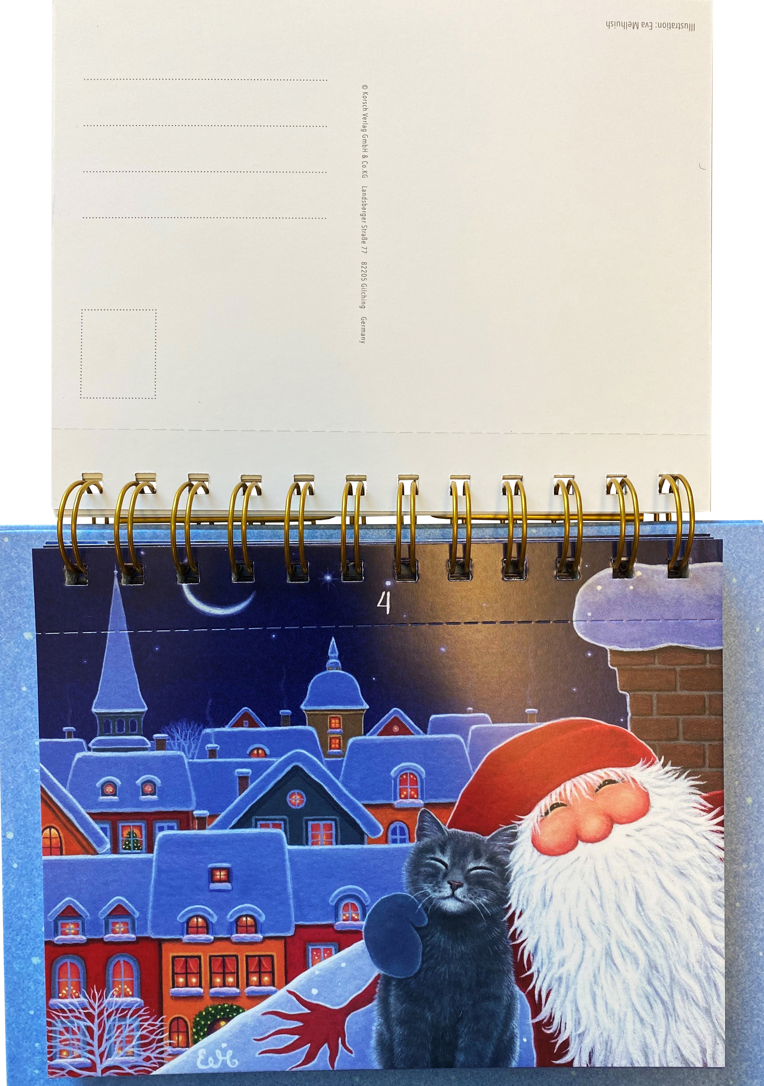 Postcard Tomte Advent Calendar / Eva Melhuish