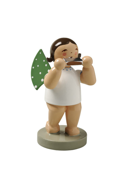 Angel Orchestra Musician with Harmonica