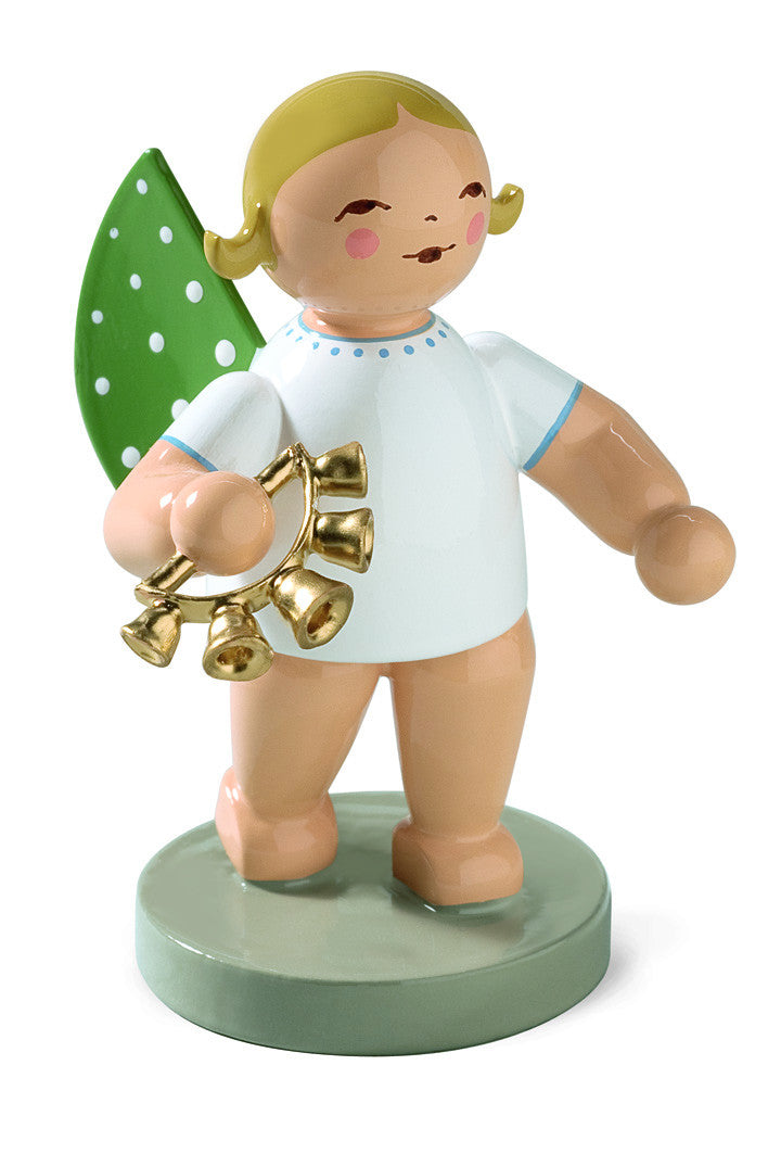 Angel Orchestra Musician with Bell Wreath