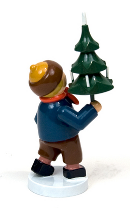 Winter Kinder - Boy with Tree