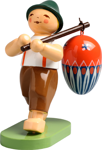 Boy with an Easter Egg on a Pole