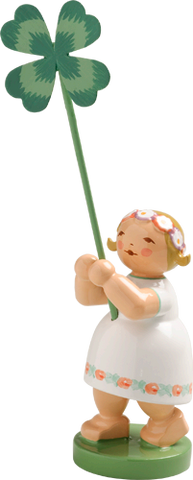 The Girl with a Four-Leaf Clover / Shamrock