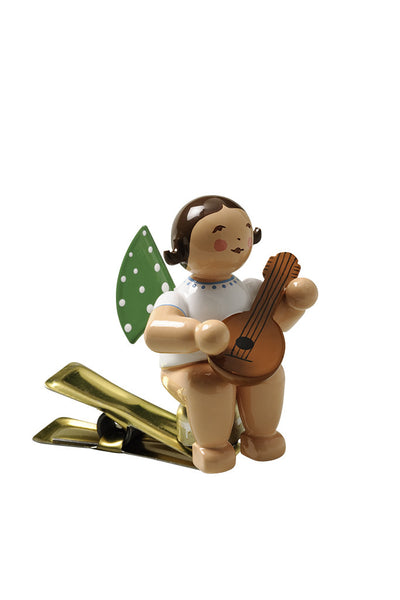 Clip-on Angel with a Mandolin