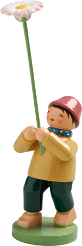 Boy with English Daisy