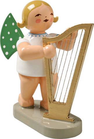 Angel Musician with Large Harp