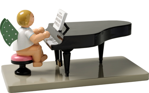 Angel Orchestra Musician with Grand Piano, Closed
