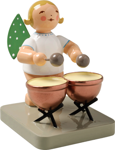 Angel Orchestra Musician with Two Kettledrums