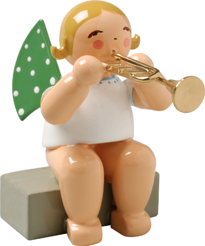 Angel  Orchestra Musician Seated with Trumpet