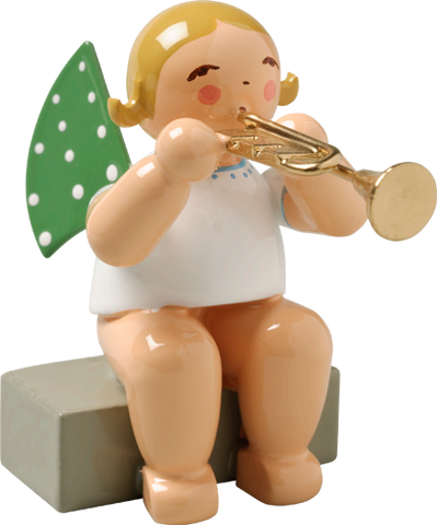 Angel  Orchestra Musician Seated with Trumpet
