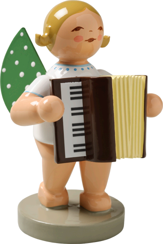 Angel Orchestra Musician with Accordion