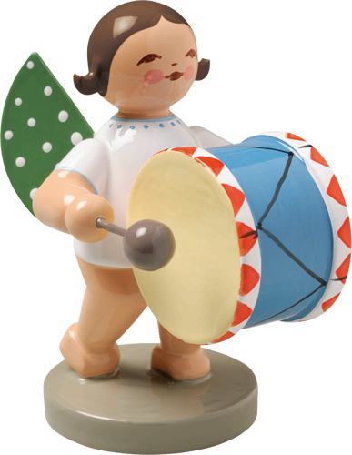 Angel Orchestra Musician with Small Bass Drum