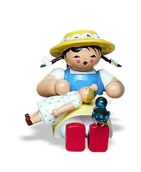 Girl with a Doll and a Bird on her Foot / Retired 2025