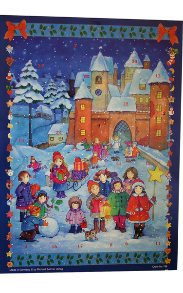 Children Playing Outside a Castle Advent Calendar