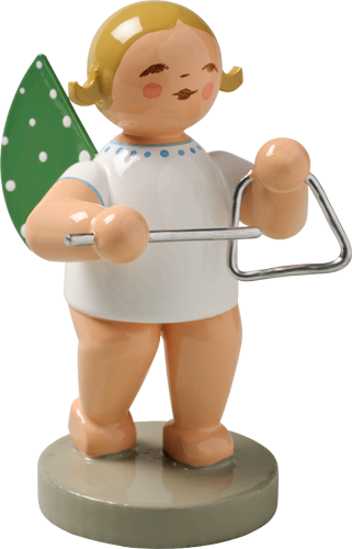 Angel Orchestra Musician with Triangle